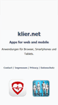 Mobile Screenshot of klier.net